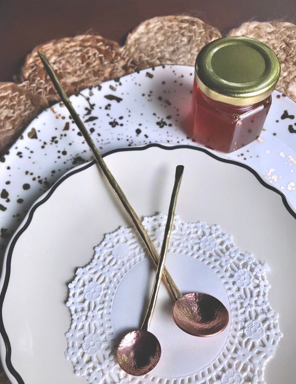 Copper Spoons FULL SET Etsy