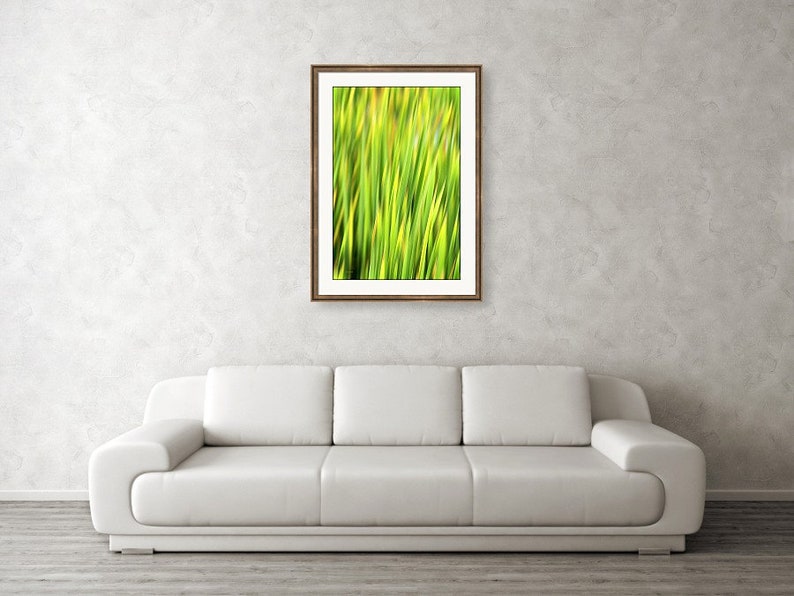 Grass Wall Art Abstract Nature Photography Green Grass Etsy