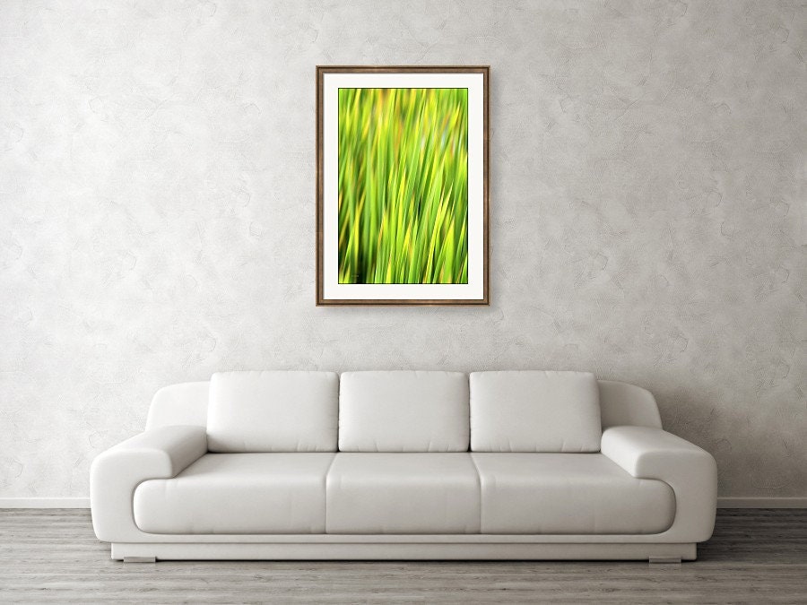 Grass Wall Art Abstract Nature Photography Green Grass Etsy