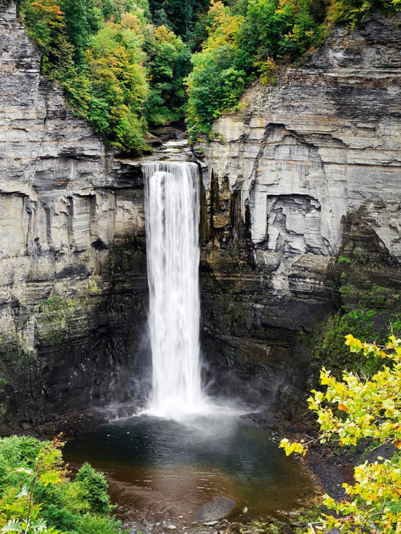 Taughannock Falls New York Waterfall Landscape