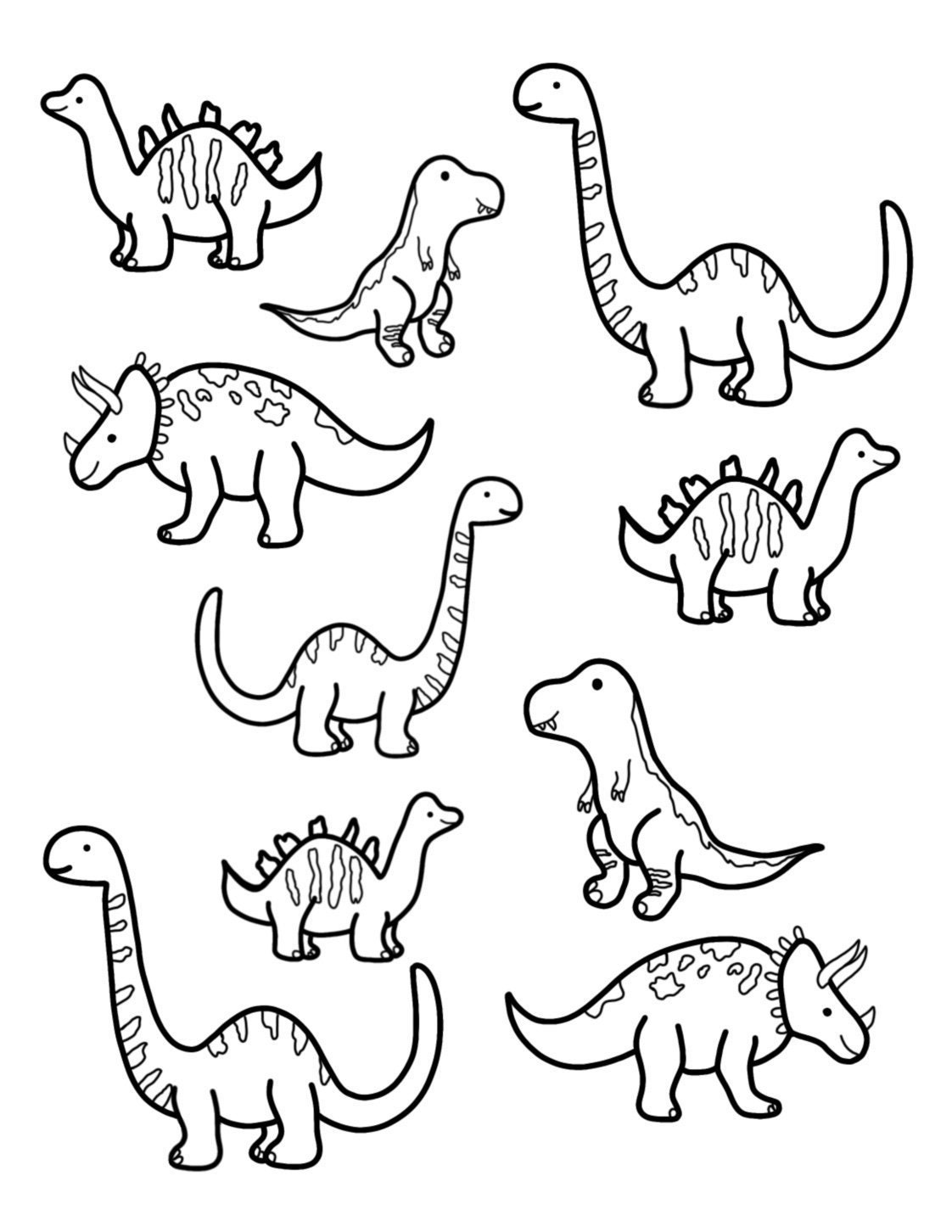 dinosaurs coloring pages to print out