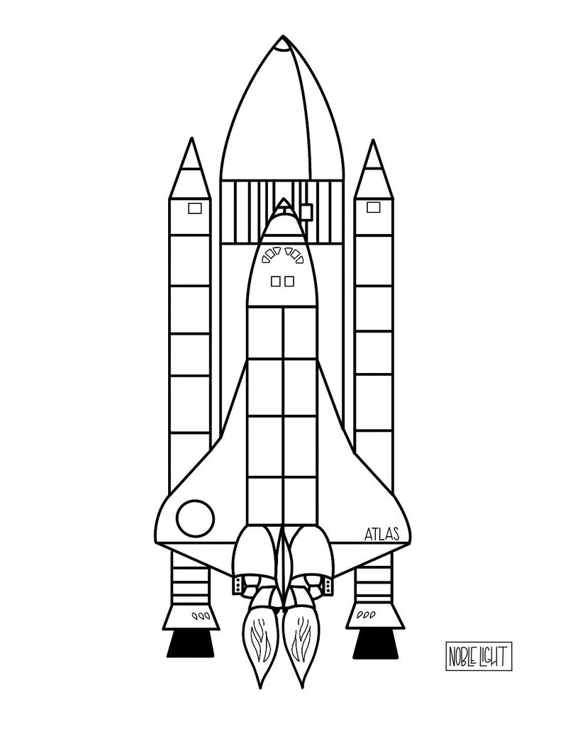 detailed-pages-space-shuttle-coloring-pages