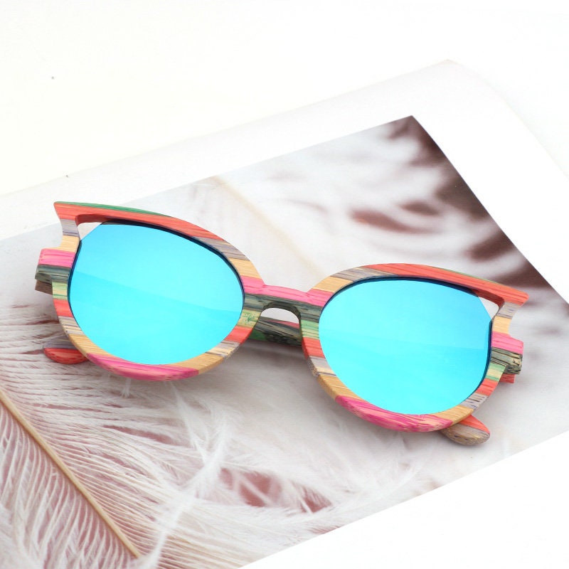 Cat-eye Eco-friendly Wooden Sunglasses Women main image 2