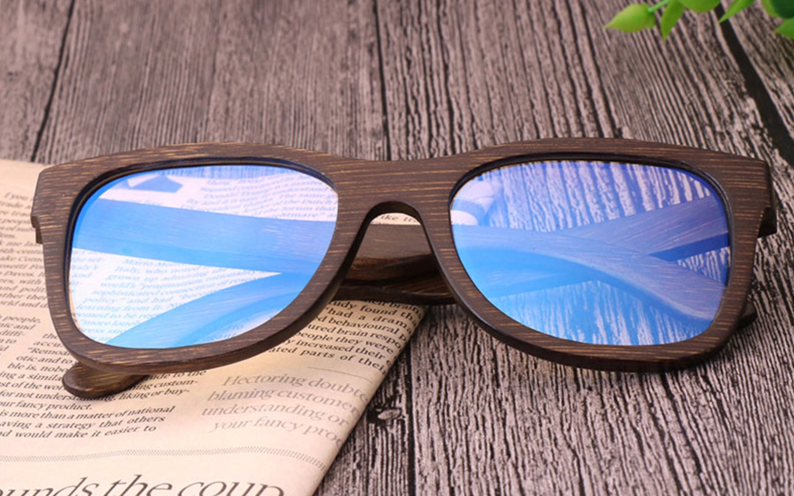 Wooden Blue Light Blocking Glasses | Computer Glasses Wood  display picture 2