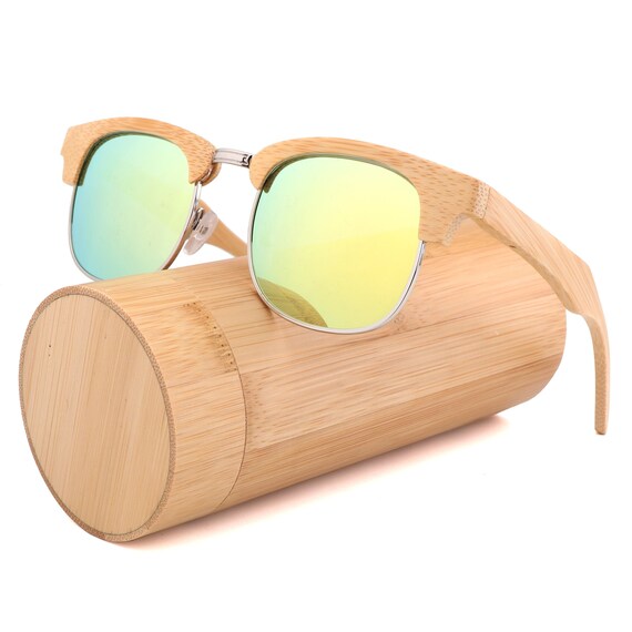 Occhiali da sole in stile Clubmaster in legno personalizza la | Etsy Italia