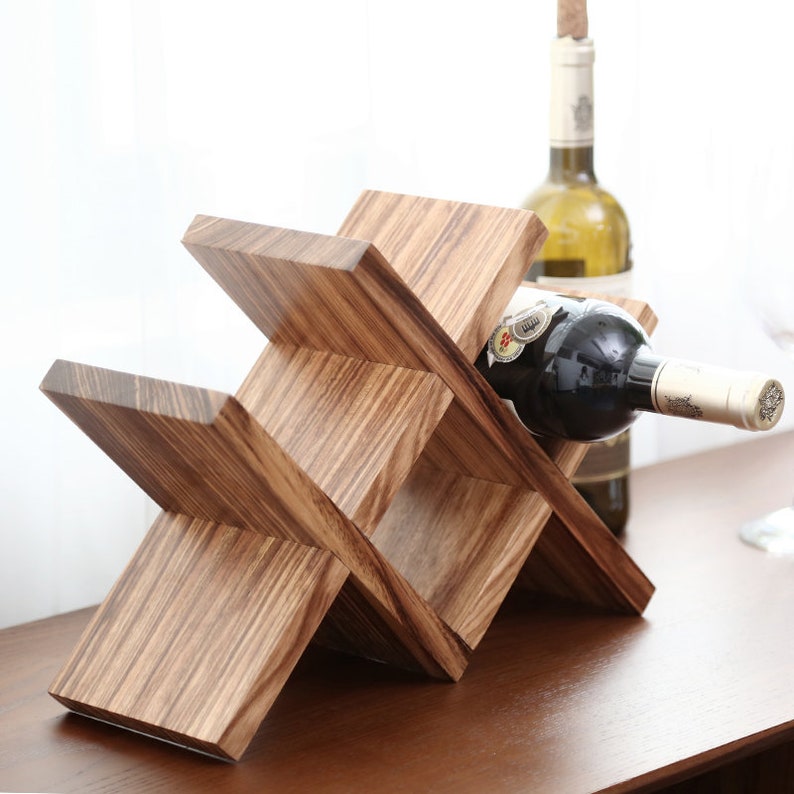 Handmade Decorative Wooden Wine Rack Wine holder Bar Wine Etsy
