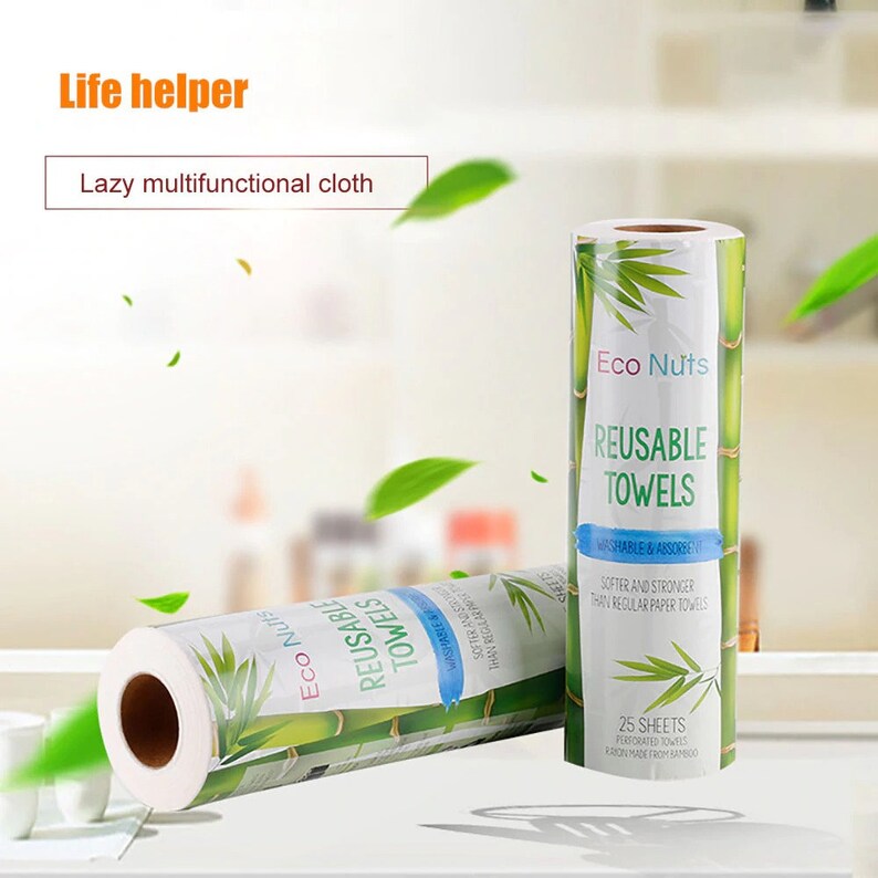 25 Pcs Eco Friendly Bamboo Towels Eco Kitchen Cleaning Cloth Etsy