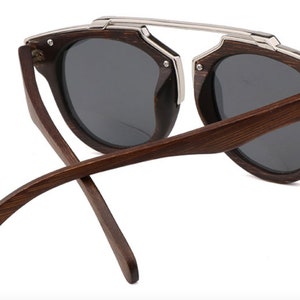 Luxury Custom Wooden Sunglasses, Choose lens colour and choose box style, Polarised lens Natural Wood sunglasses image 6