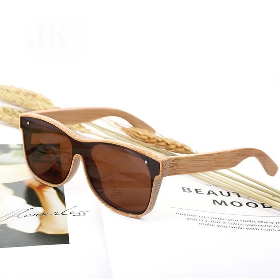 Occhiali Da Sole Unisex In Legno Di Bambù Fatti A Mano – FELRES Modello 5665 – Polarizzati UV400