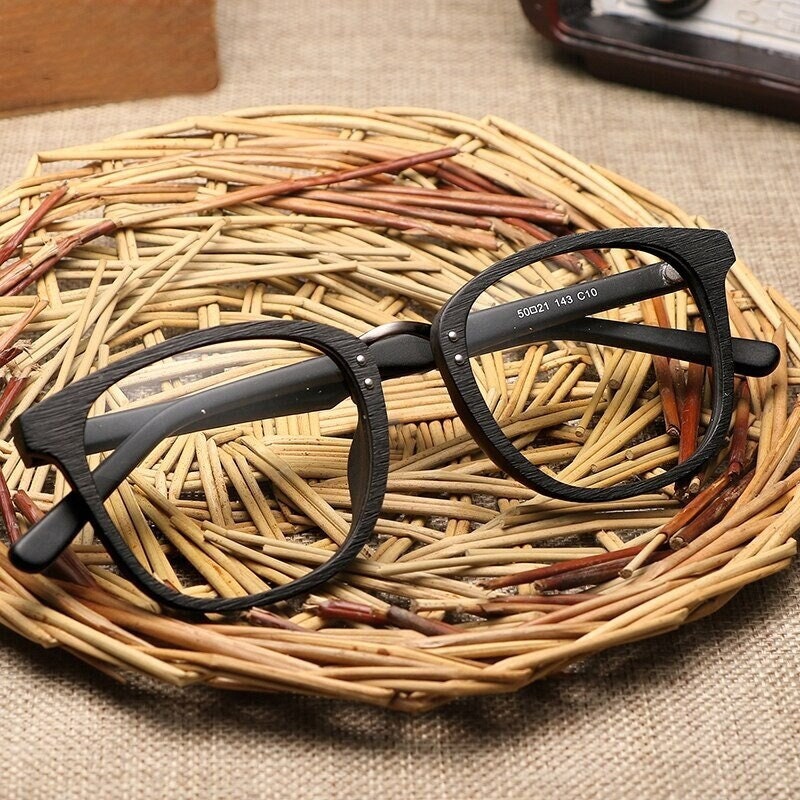 Wood Grain Glasses Frame for Men and Women Myopia Glasses Etsy