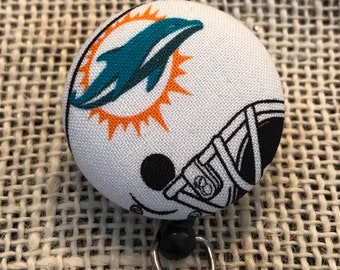 Miami Dolphins retractable badge reel