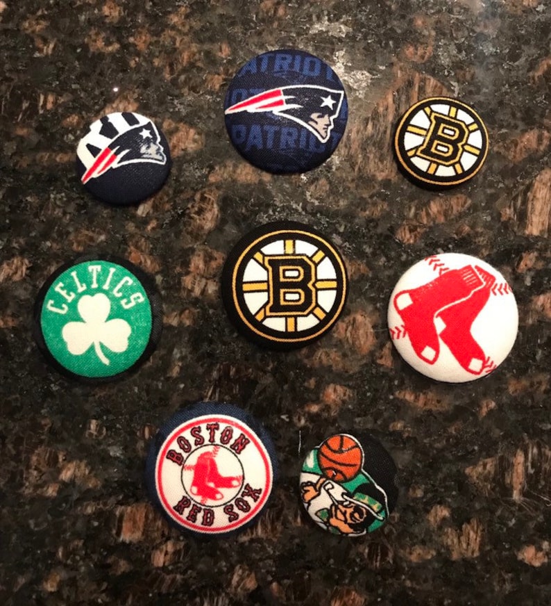 Boston Sports Teams Button Fridge Etsy
