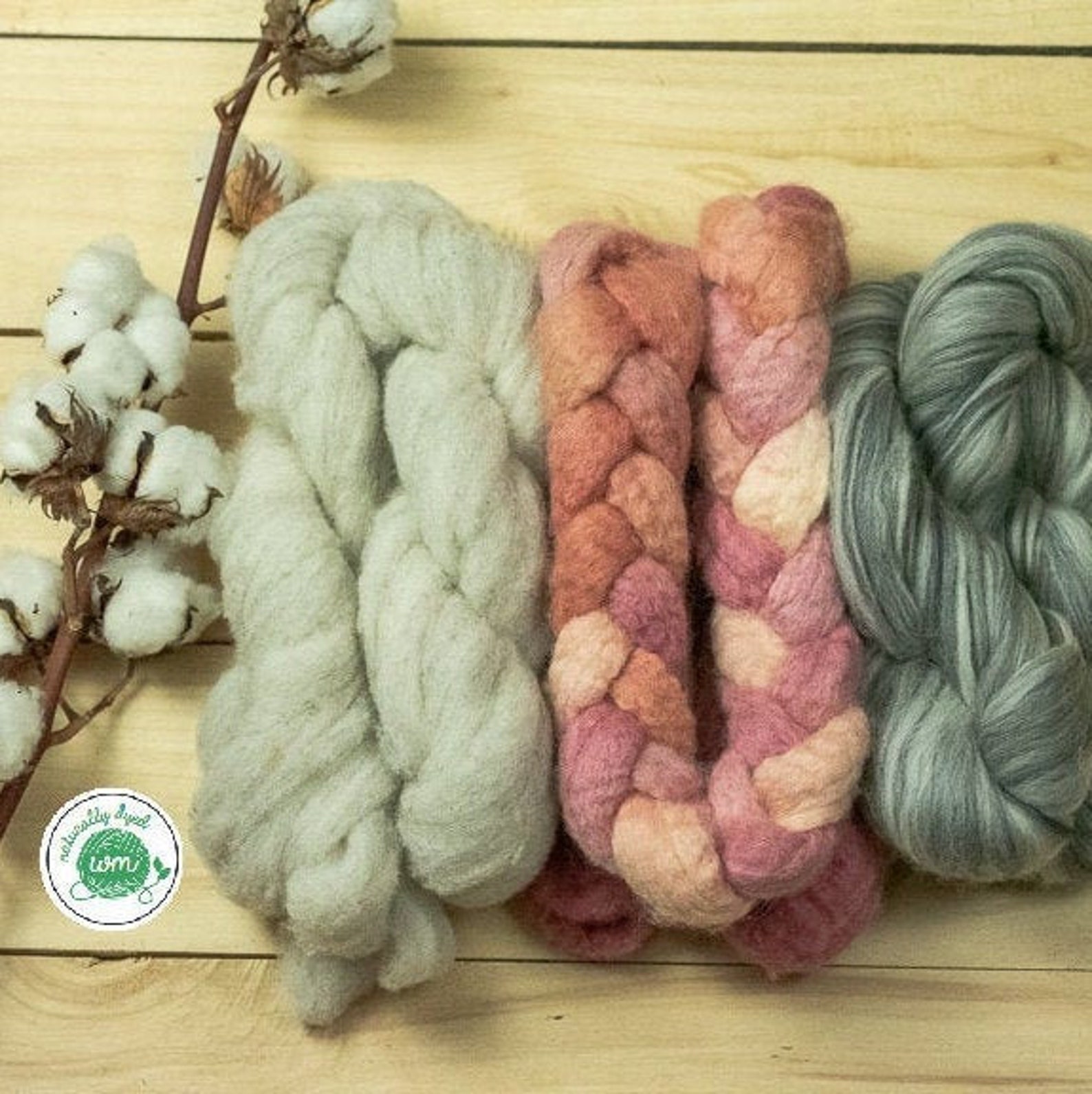 Homespun Yarn Kit 10 oz / 280 grams of wool Plant dyed Etsy
