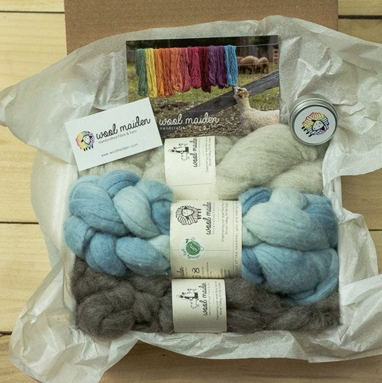 Homespun Yarn Kit 10 oz / 280 grams of wool Plant dyed Etsy