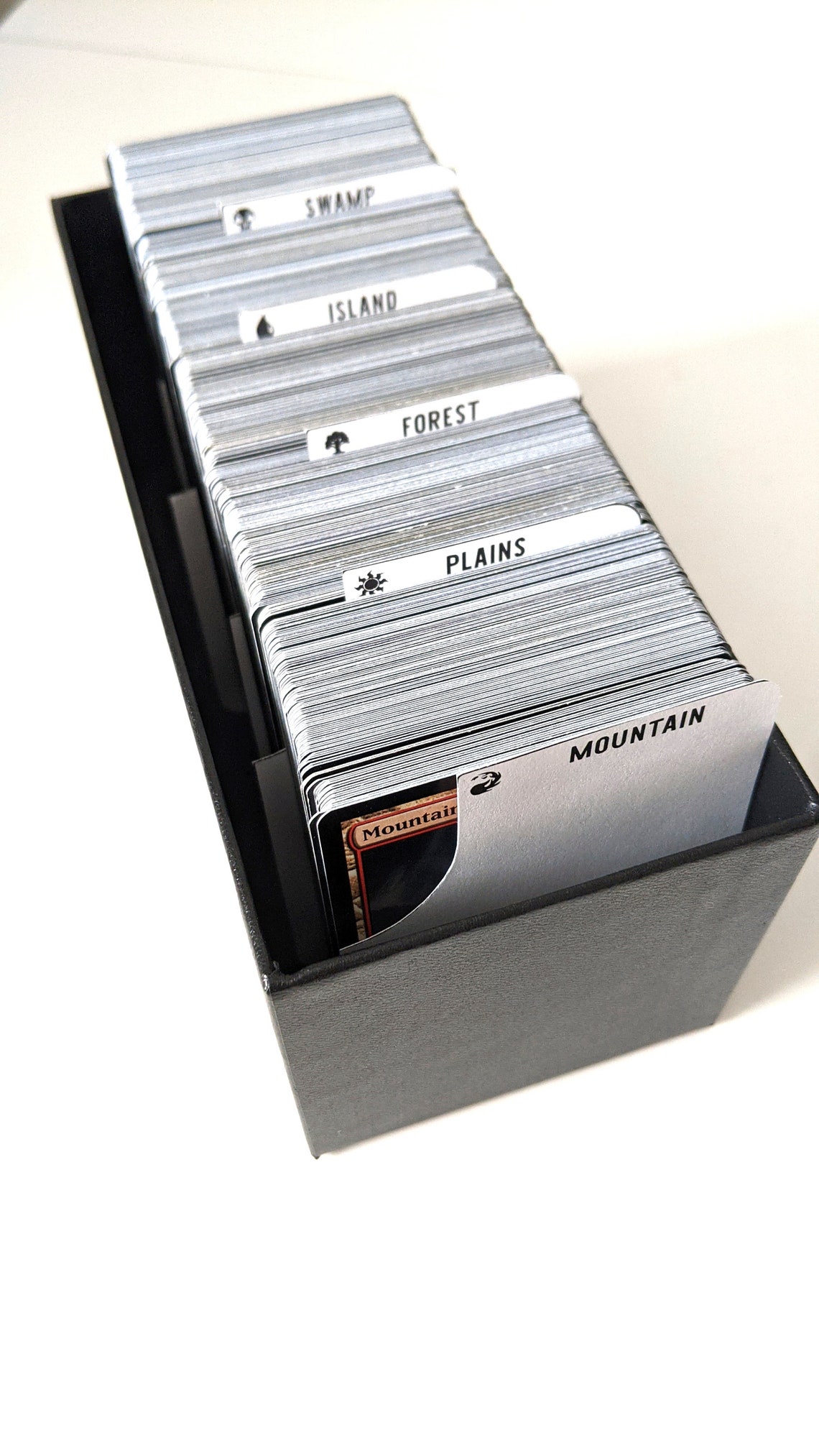 Notched MTG Card Divider Printable Vertical Card Divider US | Etsy