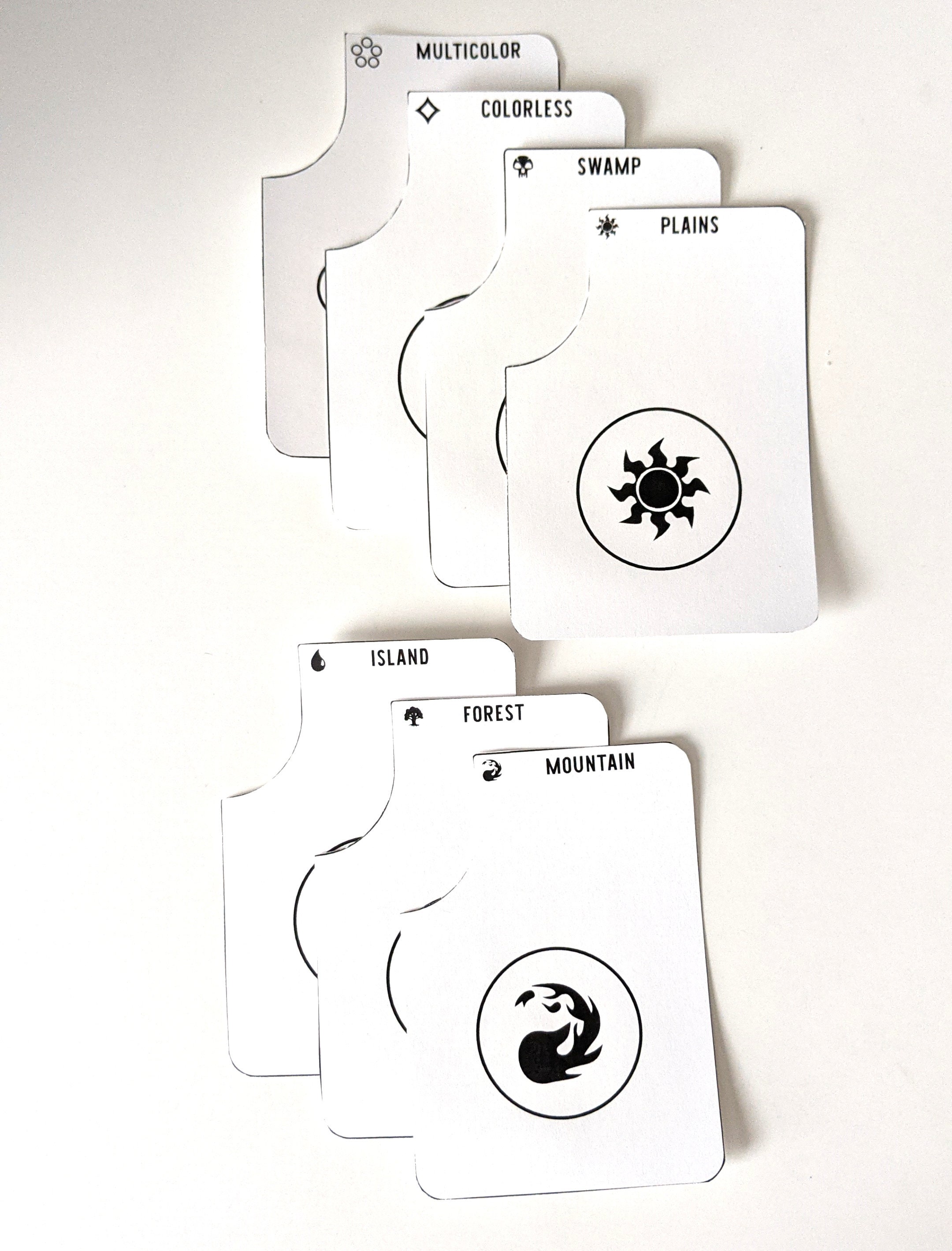 Notched MTG Card Divider Printable Vertical Card Divider US Etsy