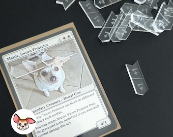 20x Clear Acrylic MTG Numbered Counter Add-Ons