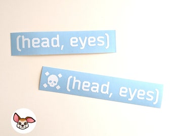 head,eyes - 2 Styles - Escape From Tarkov Vinyl Decal