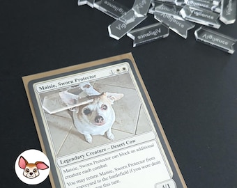 20x Clear Acrylic MTG Keyword Counter Add-Ons
