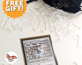 120x Clear Acrylic MTG Counters - Starter Kit - Laser Cut