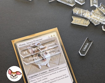 24x Clear Acrylic MTG Counters - Mini Kit