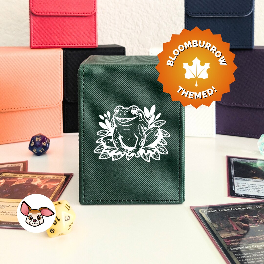 Frog Bloomburrow MTG Commander Deck Box Magic the Gathering Etsy