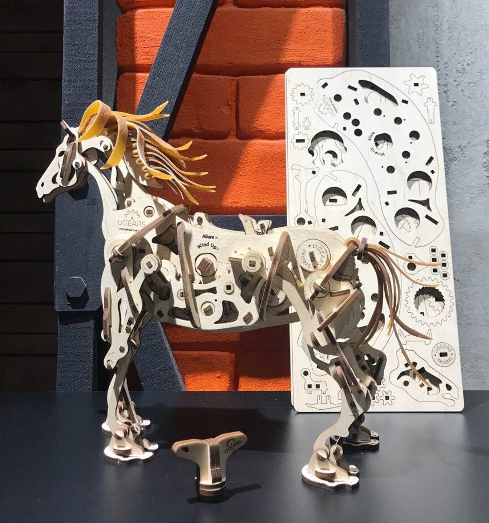 Ugears DIY HORSE MECHANOID Model Wooden Kit 3D Puzzle Self Etsy