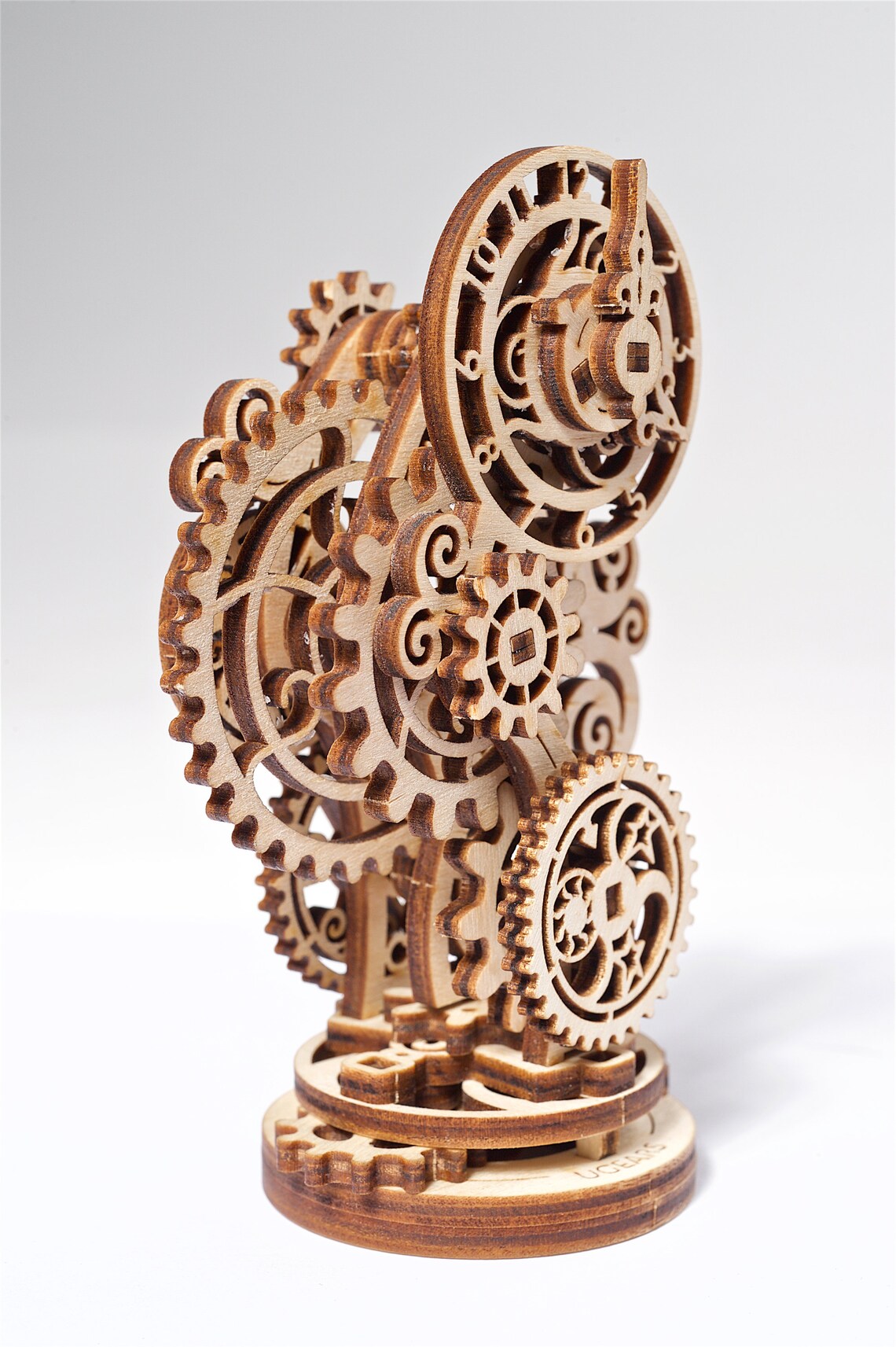 Ugears DIY Steampunk CLOCK Mechanical Wooden Model KIT 3D Etsy