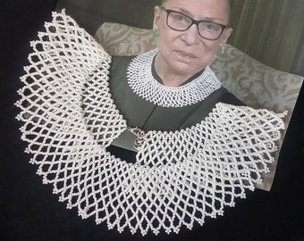 Collier RBG : Collier ginsburg, perles de rocaille
