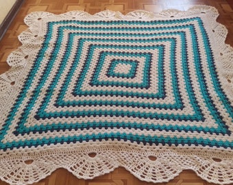 Couverture Crochet Granny Etsy Couverture Crochet Granny Etsy
