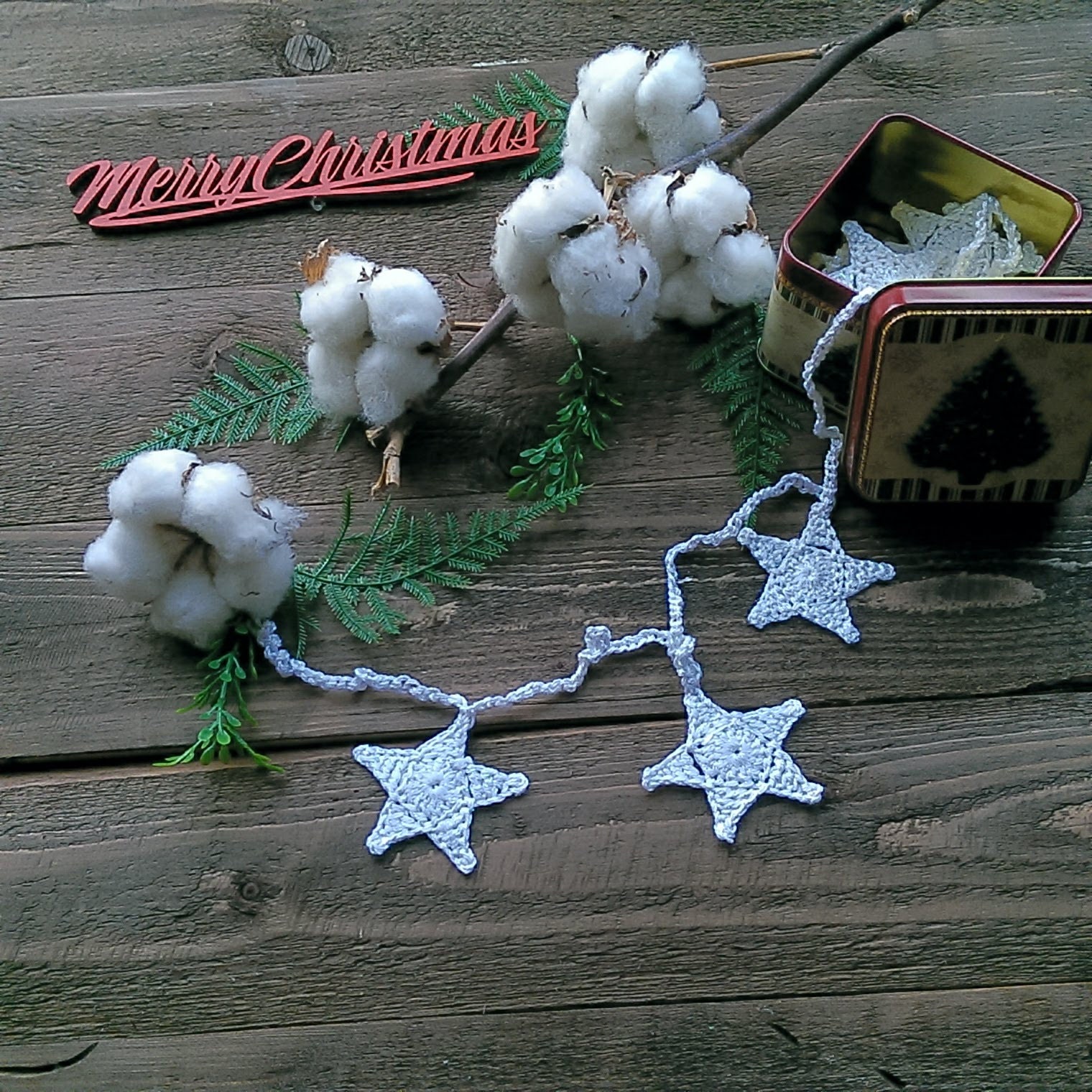 Sale Garland in White or Ivory Pearls Christmas Tree Ornament 
