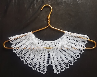 Detachable crochet collar necklace Removable lace collar White cotton collar for women Peter Pen collar Victorian style