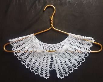 Detachable crochet collar necklace Removable lace collar White cotton collar for women Peter Pen collar Victorian style