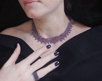 Beaded necklace. Women's jewelry Ukrainian authentic jewelry. Jewelry for the holiday, wedding, wedding jewelry, necklaces for bridesmaids