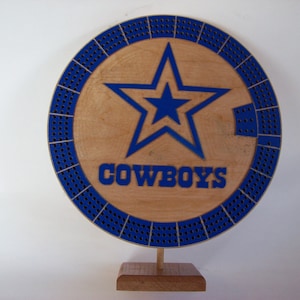 Dallas Cowboys Custom Cribbage Board