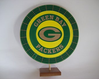 Green Bay Packers Custom Cribbage Board