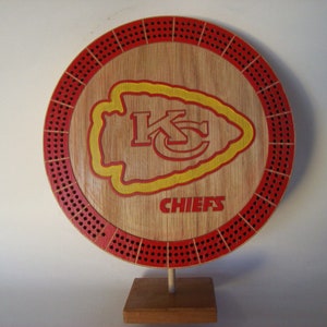 KC Chiefs Custom Cribbage Board