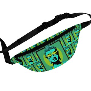 Pop Art Buddha Wearing Shades Fanny Pack