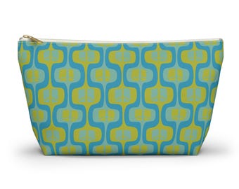 Bolsa de accesorios con cremallera Mod Peace Squares, bolso de mano estilo retro MCM, estuche de maquillaje con el símbolo de la paz, neceser de viaje, bolsa para lápices