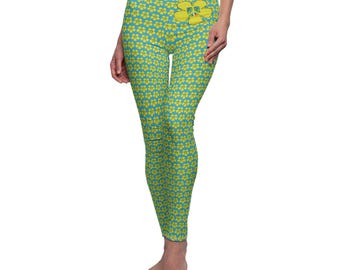 Leggings casuales para mujer con estampado de flores de la paz, pantalones de yoga para mujer con el símbolo de la paz y el poder de las flores, pantalones para correr con mariposas, flores y símbolos de la paz