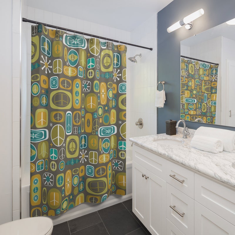 Mod Shower Curtain - Etsy
