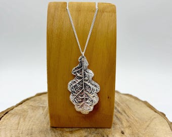 Oak Leaf Necklace, Leaf Jewellery