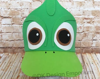 Chameleon Costume Visor - Lizard Costume Hat - Pascal Inspired - Halloween Cap - Sidekick Running Visor - Rapunzel Animal Sidekick - Run