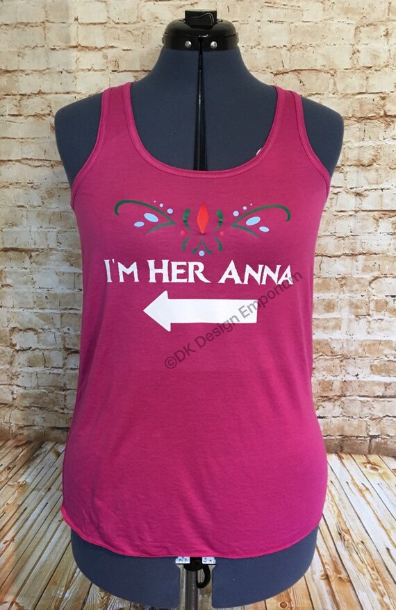 I'm Her Anna Flowy Women's Tank Frozen Inspired Vacation Shirt Sister  Matching Shirts