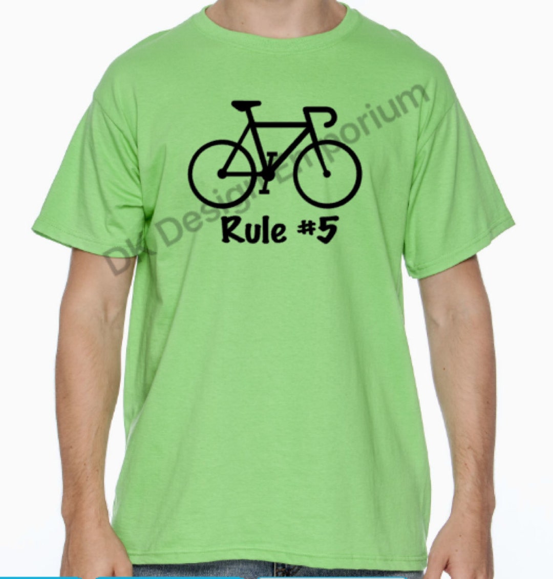 Cycling Rule 5 Men's Tee Rule 5 Unisex Tshirt Etsy