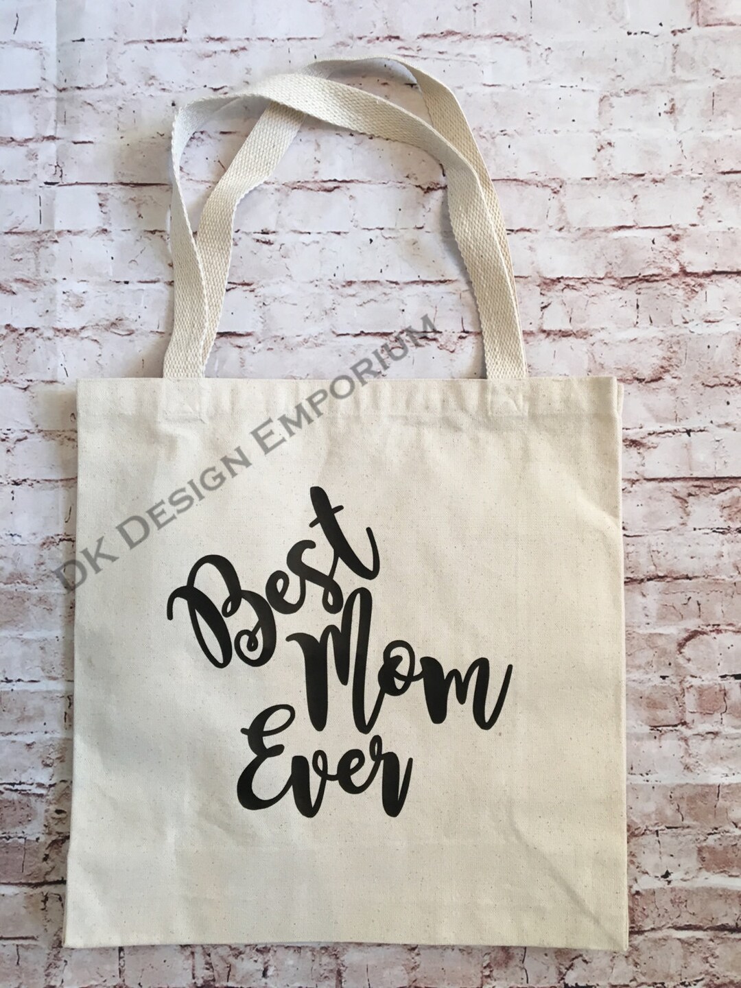 Best Mom Ever Tote Bag Canvas Tote Bag Funny Market Bag Reusable