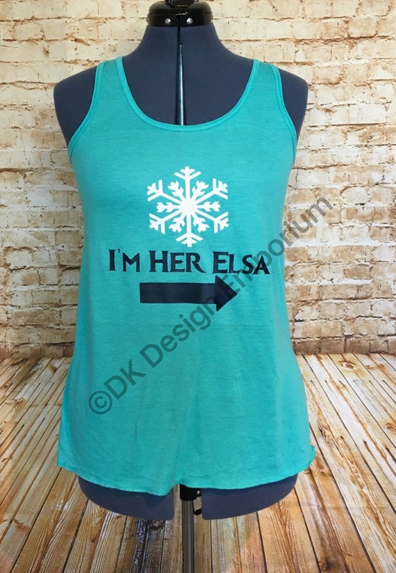 I'm Her Elsa Flowy Women's Tank Frozen Inspired Vacation Shirt Sister  Matching Shirts
