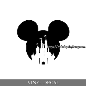 Disney Mickey Mouse Castle Vinyl Decal