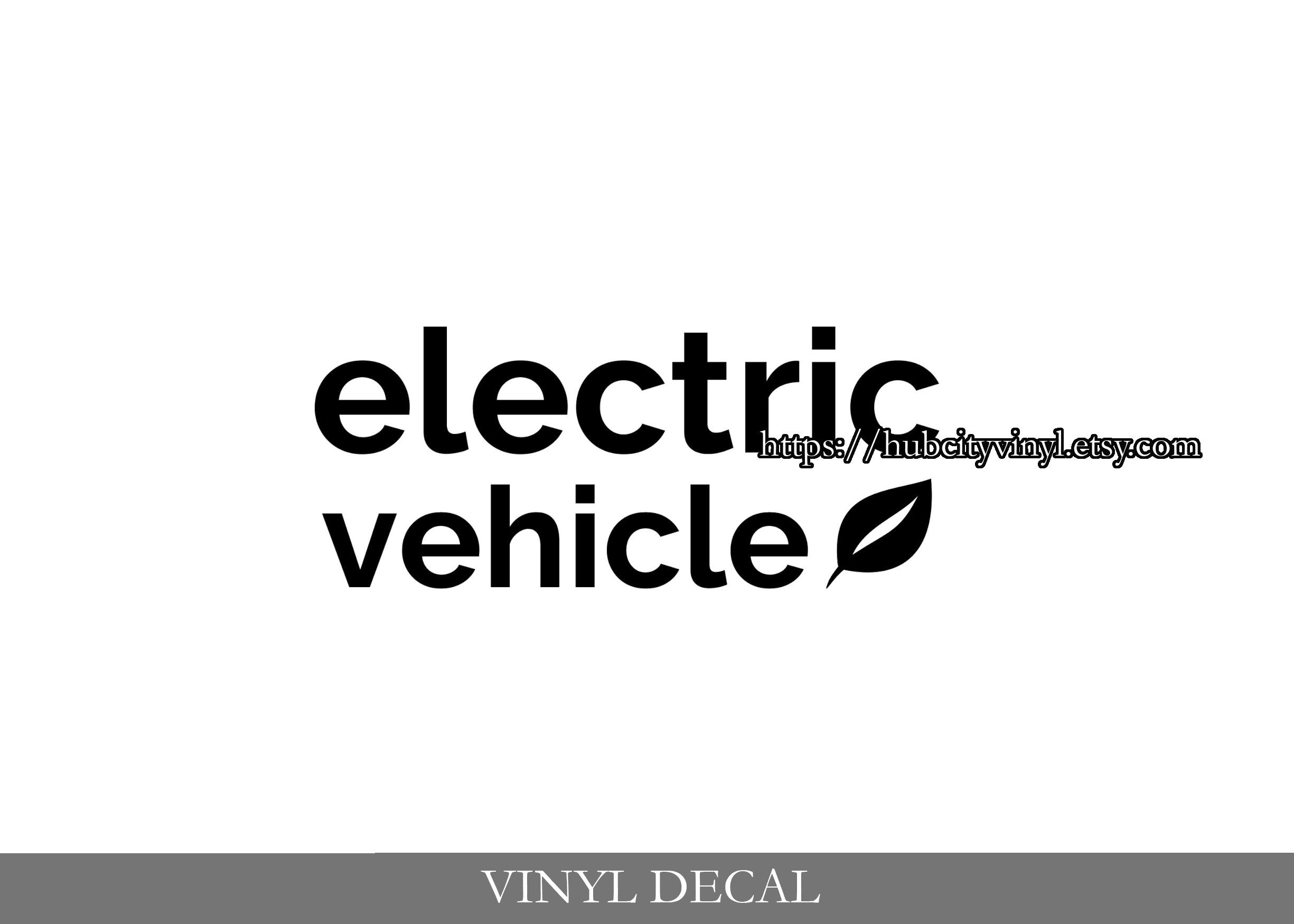 Pegatinas 'UK Green EV' Para Coches Eléctricos - 2 Juegos (4 Pegatinas), Brillantes, Para Matrícula