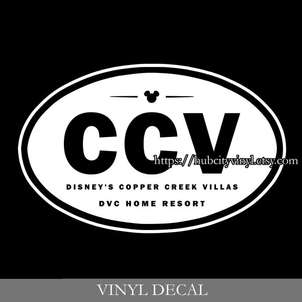 Disney Vacation Club DVC - Copper Creek Villas CCV - Vinyl Decal
